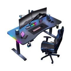 SOLID WOOD ELECTRIC ADJUSTABLE TABLE DESK